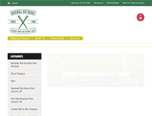 Tablet Screenshot of baseballbatracks.com